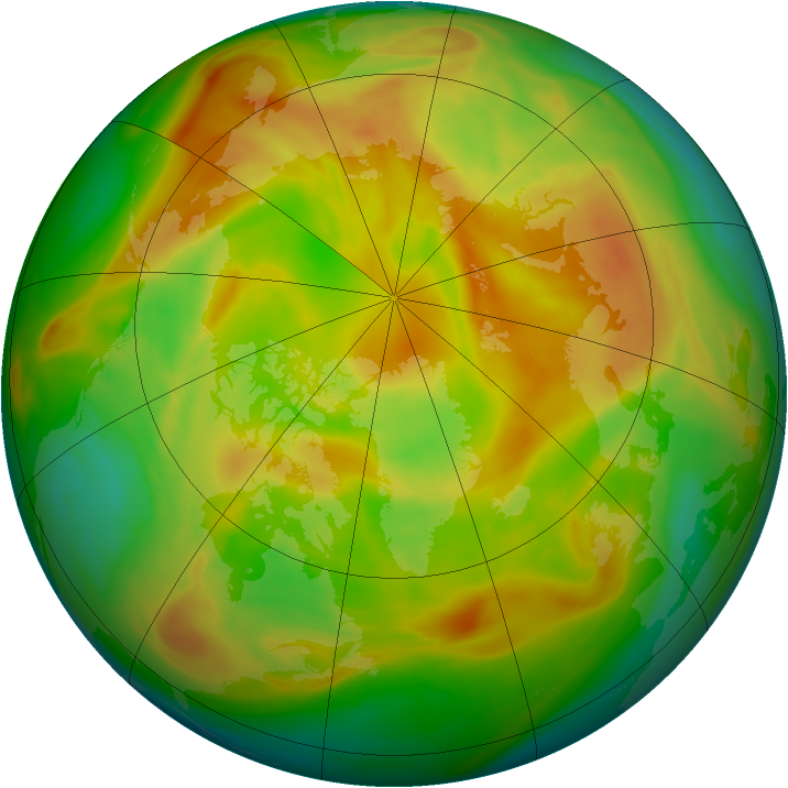 Arctic ozone map for 18 May 2006